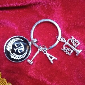 Law Lawyer Judge Keychain with Charms